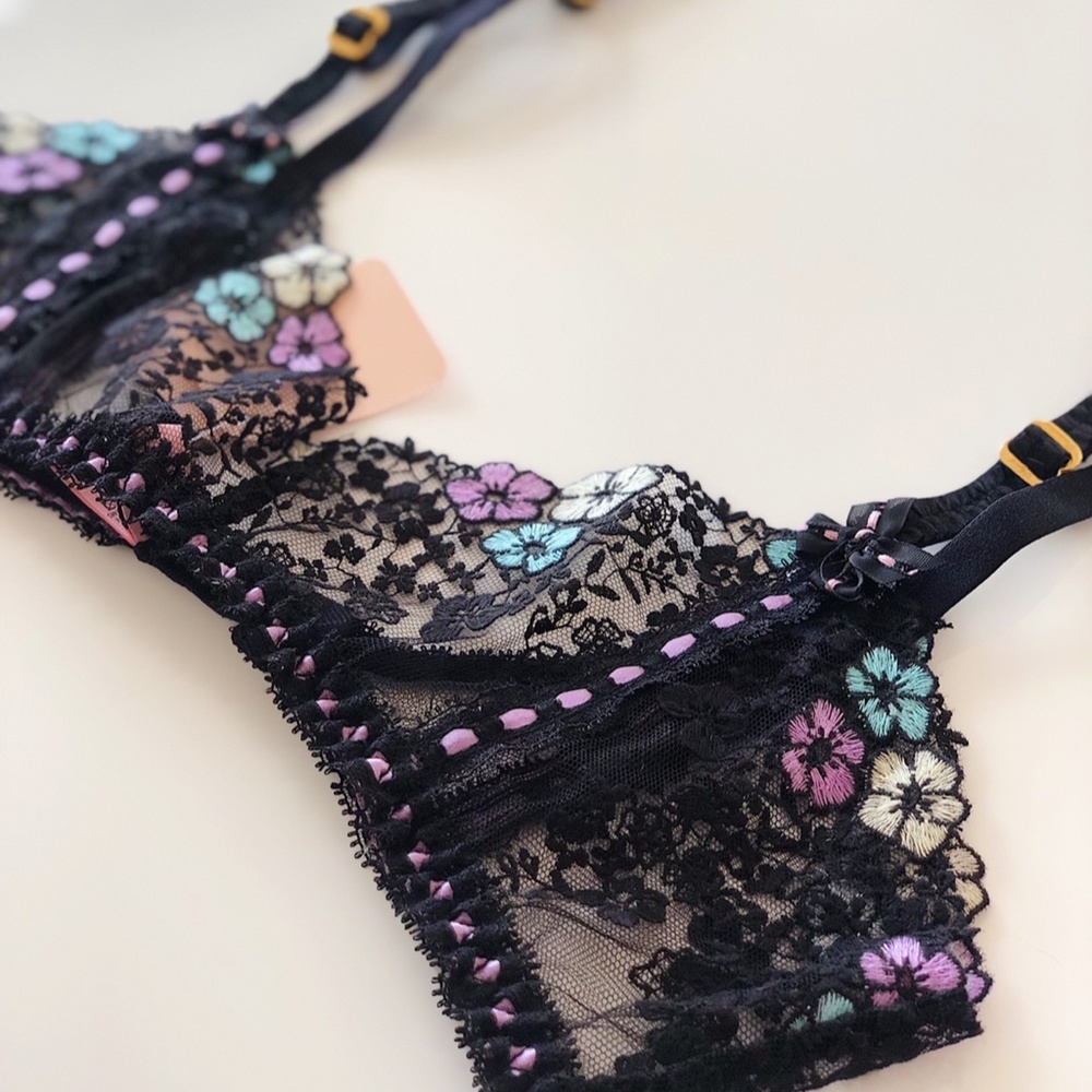 Agent Provocateur Petunia Black Multi Suspender NWT $290 - Picture 8 of 13